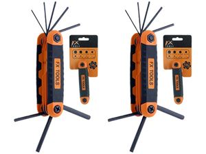 Εικόνα της Imbusschlüssel Set, 8 Größen 1,5 bis 60 mm, FX Tools auf Karte mit Euroloch