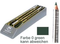 Immagine di Kajalstift BK DELUXE Farbe 01 green 20 cm, mit Anspitzer im 12er Tray von BK COSMETIC