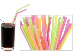 Picture of Trinkhalme / Strohhalme 40er-Pack, Länge 21 cm, knickbar, verschiedene Farben