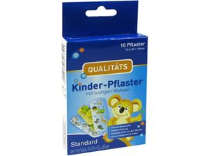 Picture of Pflaster-Strips 10-teilig für Kinder 56x18 mm / Kinderpflaster, mit lustigen Motiven
