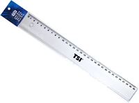 Изображение Lineal 30 cm aus Kunststoff, glasklar, im Headerbeutel verpackt
