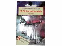 Picture of Sicherheitsnadeln Nickelfrei 5 versch.Grös. 20 Stk