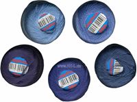 Bild von Stopftwist Baumwolle 20m, 5 Blautöne sortiert, 8fach mercerisiert, deutsches Markenprodukt
