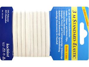 Immagine di Gummilitze 3m x 6mm, 55% Polyester, 45% Elastodien, hochwertige, dauerelastische, kochfeste Litze