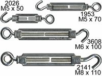 Εικόνα της Seilspanner Spannschloß Druckguss M5 x 50, verzinkt