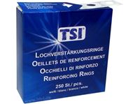 Изображение Lochverstärkungsringe 250er-Pack, in Spenderbox, Farbe: weiß, d 14 mm
