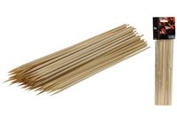 Picture of Schaschlik - Spieße 25 cm aus Holz, 100er-Pack, einseitig angespitzt, im Polybag mit Header