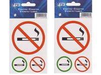 Изображение Etiketten ''Rauchen verboten'' / ''Rauchen erlaubt'', enthält 3 Etiketten in 2 Größen