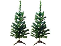 Εικόνα της Weihnachtsbaum in grün aus PVC, h=90cm, mit Plastikständer, 100 Zweige