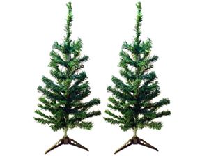 Image de Weihnachtsbaum in grün aus PVC, h=90cm, mit Plastikständer, 100 Zweige