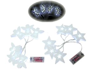 Obrazek LED-Lichterkette, Kunststoff, 2 Designs sortiert, Engel und Stern, in PVC-Box, batteriebetrieben