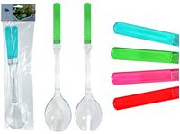 Picture of Salatbesteck 2 Teile im Polybag mit Header, 30 cm lang 4 verschiedene Farben