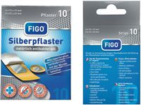 Изображение Silberpflaster natürlich antibakteriell 10er Pack, latexfrei in Faltschachtel