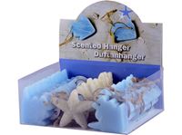 Εικόνα της Maritime Deko- Anhänger, 2 Farben, 7,1 x 7,8 cm, Fisch und Stern, im 24er Display