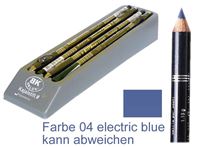 Bild von Kajalstift BK DELUXE Farbe 04 electric blue 20 cm, mit Anspitzer im 12er Tray von BK COSMETIC