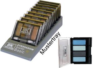 Obrazek Lidschatten Quartett BK DELUXE Basic Farbe 03, im 9er Tray von BK COSMETIC