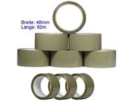 Afbeelding van Paket-Klebeband braun, 48 mm breit, 60 m Rolle, PP-Packfilm