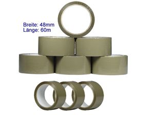 Picture of Paket-Klebeband braun, 48 mm breit, 60 m Rolle, PP-Packfilm