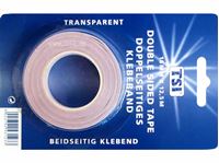 Изображение Klebefilm doppelseitig, 12,5 m x 18 mm, transparent, Blisterpackung