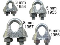 Afbeelding van Drahtseilklemmen DIN 741/ 3 mm verzinkt