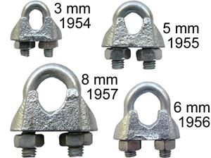 Imagen de Drahtseilklemmen DIN 741/ 3 mm verzinkt