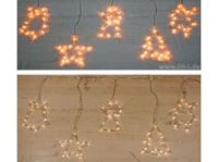 Εικόνα της LED Lichtervorhang mit 5 Motiven B:1m H:80cm, 5m Kabelzuführung