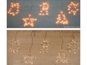 Image de LED Lichtervorhang mit 5 Motiven B:1m H:80cm, 5m Kabelzuführung