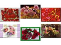 Imagen de Geschenkbeutel klein quer (200 x 140 x 50 mm), mit farbigen Kordeln in 10 Designs für CDs / DVDs