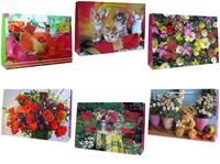 Afbeelding van Geschenkbeutel groß quer (380 x 260 x 100 mm), mit farbiger Kordel in 10 Designs