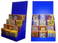 Εικόνα της Mini - Geschenkkarten mit Klammer 65x85 mm, 120 Karten im Displayaufsteller