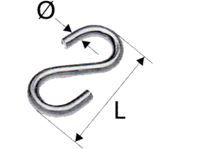 Picture of S - Haken 5mm x 45mm hoch, verzinkt