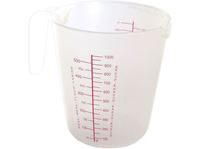 Εικόνα της Messbecher für 1000ml, 1 Liter, mit Henkel, unzerbrechlich