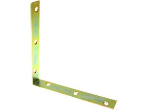 Изображение Winkel Stuhlwinkel 120x120x20 mm, Stärke 2 mm, gelb verzinkt