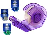 Εικόνα της Klebefilm -Abroller +2 Rollen Klebeband 25m x 19mm, Klebefilm -Abroller in 2 transpar. Farben sortiert