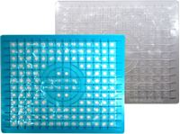 Imagen de Spülbeckeneinlage Silikon, eckig, 24,5 x 31,5 cm, 2 Farben sortiert: transparent & transp. blau