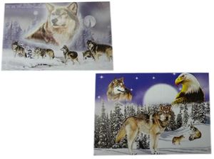 Picture of Platzdeckchen 3-dimensional mit Tieren, Super Look, 8fach sortiert, Größe: 34,5 cm x 25 cm x 0,05 cm