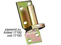 Εικόνα της Klobe für Ladenband, gelb verzinkt, Dorn 16mm, Stärke 5 mm / Breite 40 mm