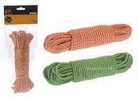 Image de Seil aus Kunststoff, Länge: 15 m, Durchmesser: 5mm, 2 Farben sortiert, im Polybag mit Header