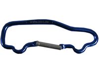 Εικόνα της Karabiner ''Auto'' aus Aluminium, 85x5 mm, blau, Schlüsselanhänger