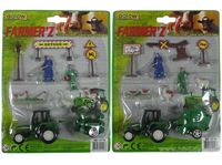 Obrazek Farm-Set mit verschiedenen Figuren, geblistert, 9teilig, Bauer und Bäuerin, Trecker, Tiere etc.