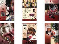 Afbeelding van Geburtstags-Karte mit Weinmotiven, einzeln mit Umschlag in Cello verpackt