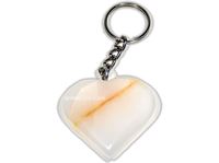 Bild von Schlüsselanhänger Herz Marmor poliert d 5cm, vielfach sortiertes Naturprodukt