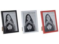 Afbeelding van Foto - Bilderrahmen für Fotos 13x18cm, Kunststoff gerundet schwarz,weiß,rot sortiert