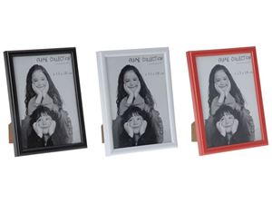 Imagen de Foto - Bilderrahmen für Fotos 13x18cm, Kunststoff gerundet schwarz,weiß,rot sortiert