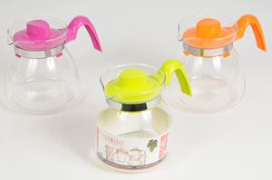 Bild von Teekanne Glas 1,25 Liter mit Griff, Farben sortiert
