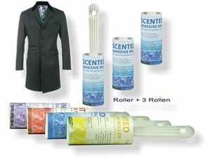 Immagine di Fusselroller 3er Set parfümiert Griff mit 3 Rollen, 4 fach sortiert Rose, Lavendel, Ocean, Vanille