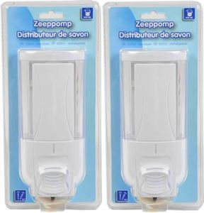 Image de Seifenspender 400ml HBT: 18x8x7cm nachfüllbar, Farbe weiss , im Blister