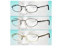 Изображение Lesebrille, Metall Gestell, Dioptrinstärke +2.75, Metallfarben sortiert silber, gold, brüniert