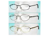 Изображение Lesebrille, Metall Gestell, Dioptrinstärke +3.00, Metallfarben sortiert silber, gold, brüniert
