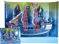 Picture of Piratenschiff BXH:29x19cm sehr Detailgetreu, + 2 Piraten Geschenkverpackung mit Sichtfenster